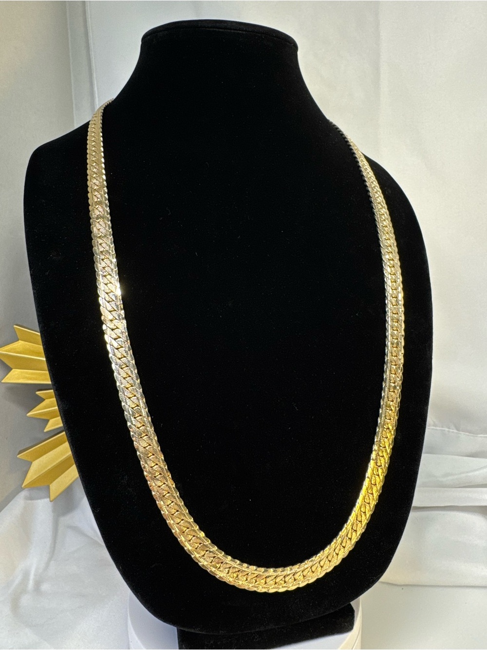 Men's Gold-Tone Braided Chain Necklace